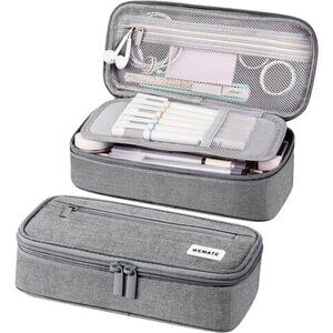 Large Back to School Pen Case: Big‎ Capacity Pencil Pouch & Stationery Organizer